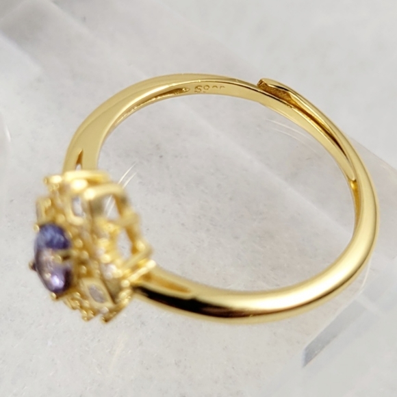 Antique Style 1/4ct Natural Tanzanite Ring - Picture 14 of 16